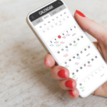 conception date calculator app on a smartphone